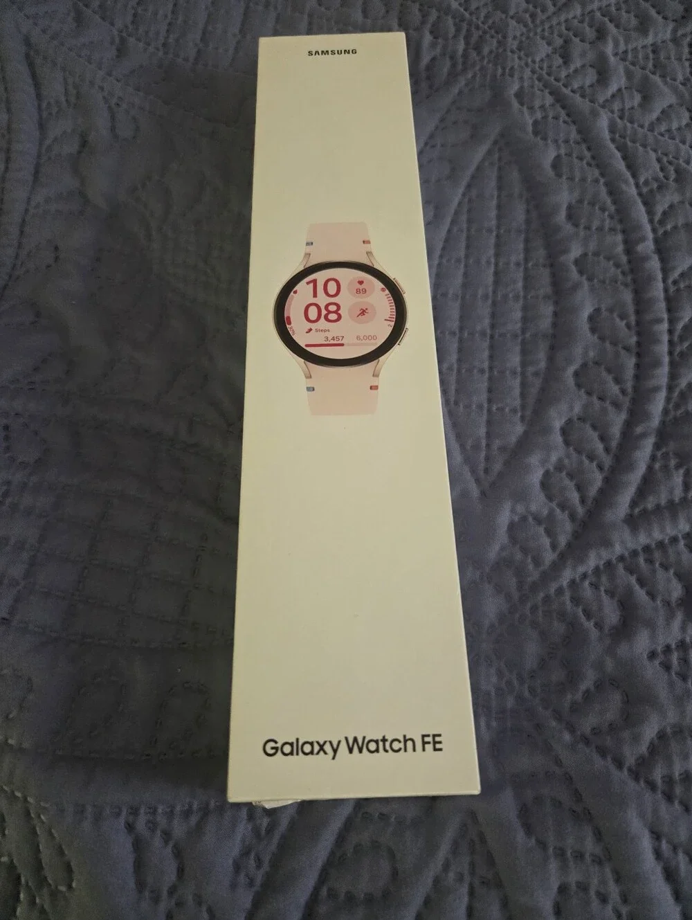 Samsung Pink Galaxy Watch with Soft Silicone Band